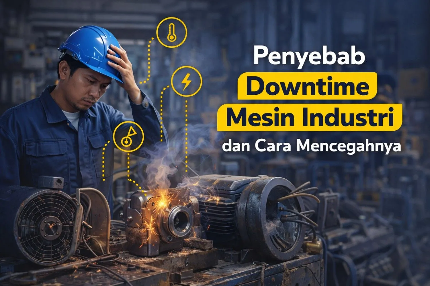 Penyebab Downtime Mesin Industri dan Cara Mencegahnya